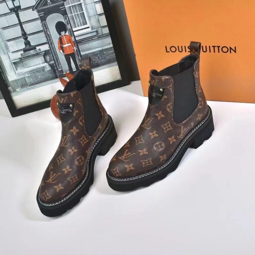 Louis Vuitton Boots For Women #1258004 $96.00 USD, Wholesale Replica Louis Vuitton Boots