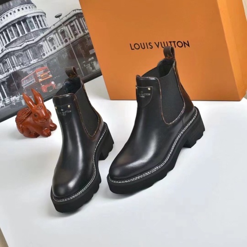 Louis Vuitton Boots For Women #1258005 $96.00 USD, Wholesale Replica Louis Vuitton Boots