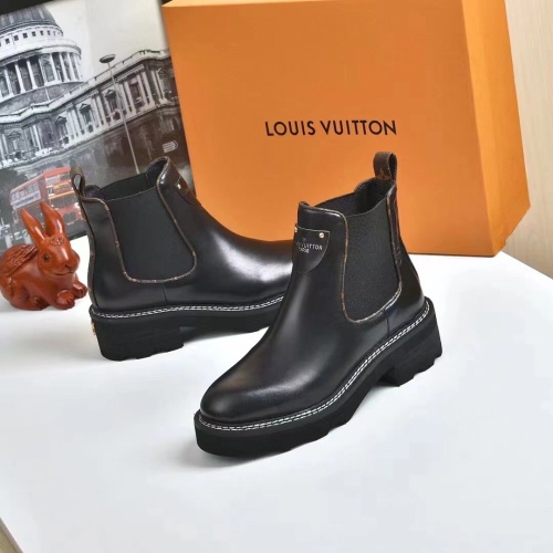 Replica Louis Vuitton Boots For Women #1258005 $96.00 USD for Wholesale