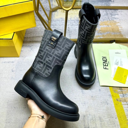 Replica Fendi Fashion Boots For Women #1258032 $108.00 USD for Wholesale