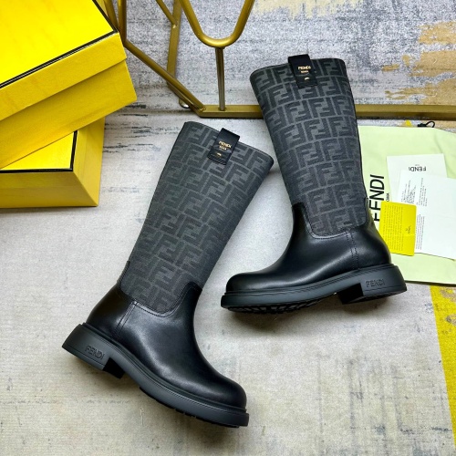 Replica Fendi Fashion Boots For Women #1258035 $122.00 USD for Wholesale