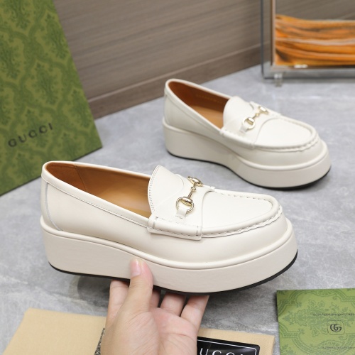 Replica Gucci Oxfords Shoes For Women #1258041 $108.00 USD for Wholesale