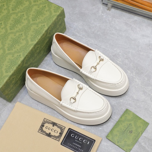 Replica Gucci Oxfords Shoes For Women #1258041 $108.00 USD for Wholesale