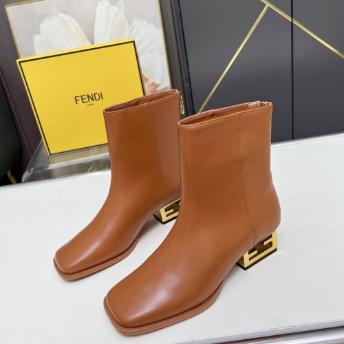 Fendi Fashion Boots For Women #1258044 $122.00 USD, Wholesale Replica Fendi Fashion Boots