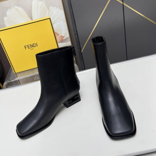 Replica Fendi Fashion Boots For Women #1258045 $122.00 USD for Wholesale