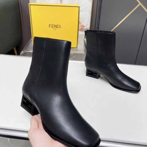 Replica Fendi Fashion Boots For Women #1258045 $122.00 USD for Wholesale