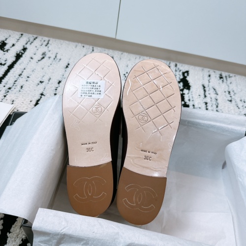 Replica Chanel Leather Shoes For Women #1258057 $115.00 USD for Wholesale