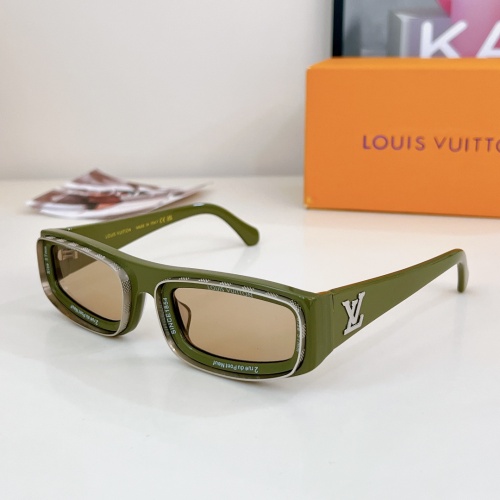 Louis Vuitton AAA Quality Sunglasses #1258073 $64.00 USD, Wholesale Replica Louis Vuitton AAA Quality Sunglasses