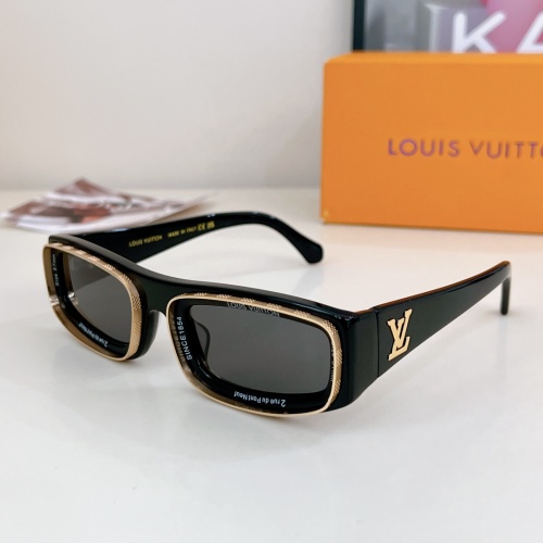 Louis Vuitton AAA Quality Sunglasses #1258076 $64.00 USD, Wholesale Replica Louis Vuitton AAA Quality Sunglasses