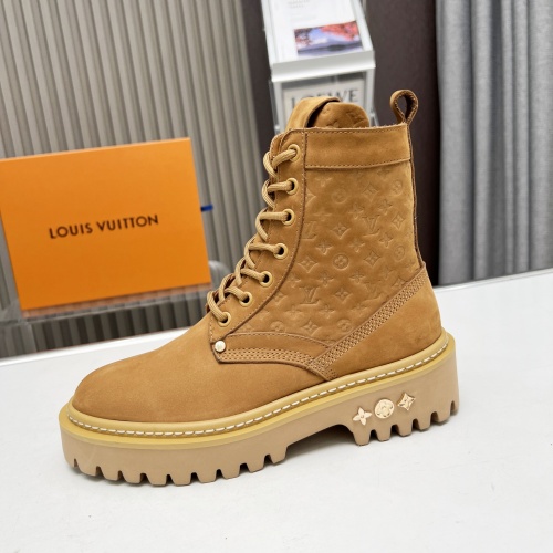 Replica Louis Vuitton Boots For Women #1258152 $115.00 USD for Wholesale