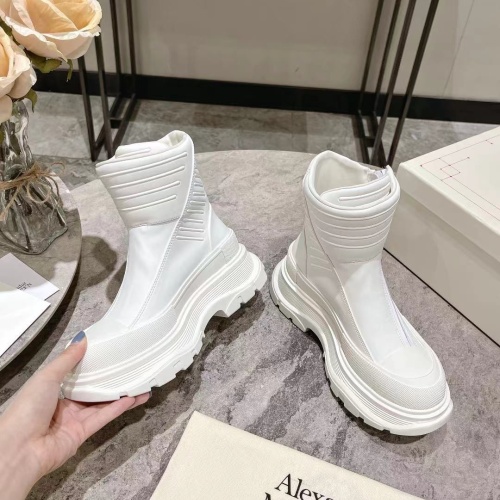 Replica Alexander McQueen Boots For Women #1258159 $130.00 USD for Wholesale