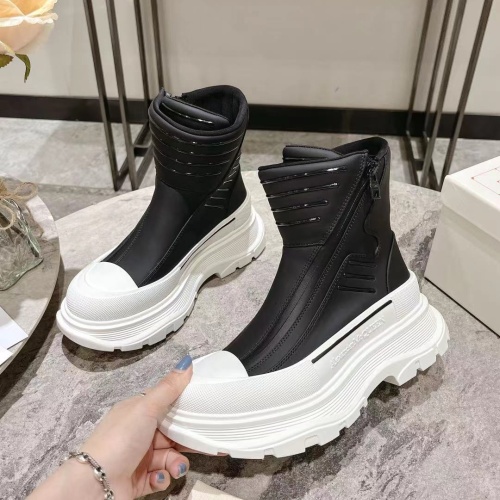 Alexander McQueen Boots For Women #1258163 $130.00 USD, Wholesale Replica Alexander McQueen Boots