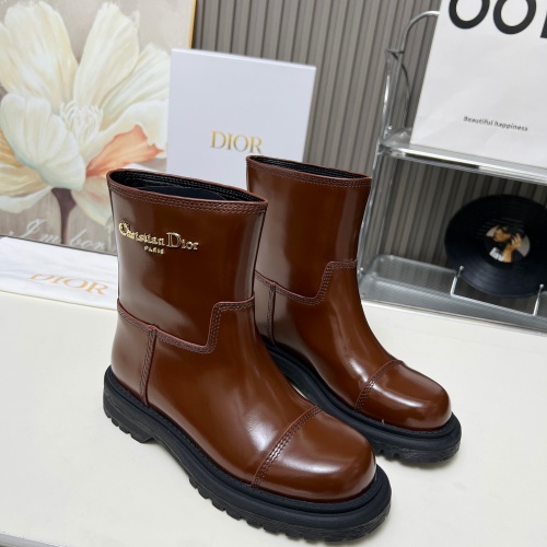 Replica Christian Dior Boots For Women #1258174 $112.00 USD for Wholesale