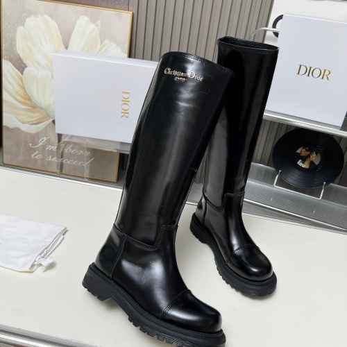 Replica Christian Dior Boots For Women #1258185 $150.00 USD for Wholesale