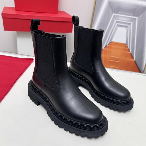 Replica Valentino Boots For Women #1258194 $105.00 USD for Wholesale