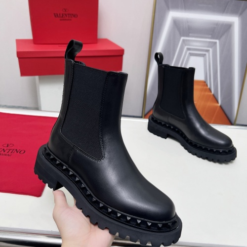 Replica Valentino Boots For Women #1258194 $105.00 USD for Wholesale