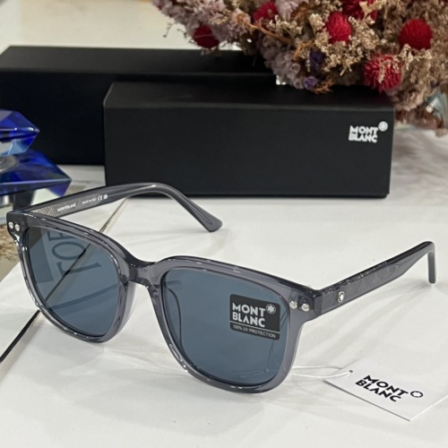 Montblanc AAA Quality Sunglasses #1258200 $64.00 USD, Wholesale Replica Montblanc AAA Quality Sunglasses