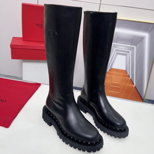 Replica Valentino Boots For Women #1258202 $145.00 USD for Wholesale