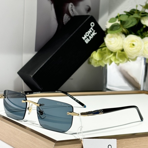 Montblanc AAA Quality Sunglasses #1258206 $64.00 USD, Wholesale Replica Montblanc AAA Quality Sunglasses