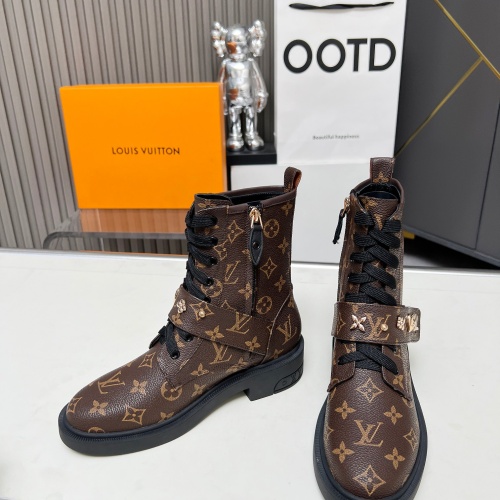 Replica Louis Vuitton Boots For Women #1258241 $105.00 USD for Wholesale