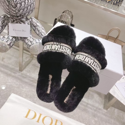 Replica Christian Dior Slippers For Women #1258356 $88.00 USD for Wholesale