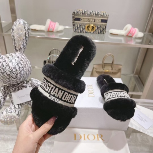 Replica Christian Dior Slippers For Women #1258356 $88.00 USD for Wholesale