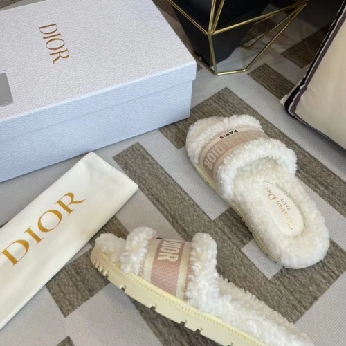 Replica Christian Dior Slippers For Women #1258361 $85.00 USD for Wholesale