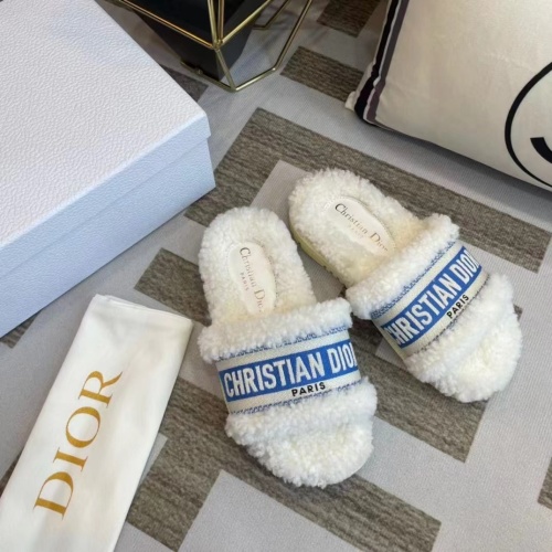 Christian Dior Slippers For Women #1258363 $85.00 USD, Wholesale Replica Christian Dior Slippers