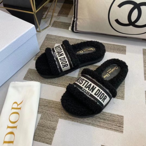 Christian Dior Slippers For Women #1258366 $85.00 USD, Wholesale Replica Christian Dior Slippers