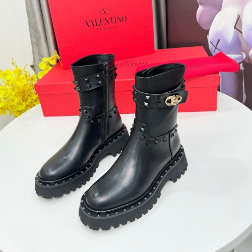 Valentino Boots For Women #1258389 $115.00 USD, Wholesale Replica Valentino Boots