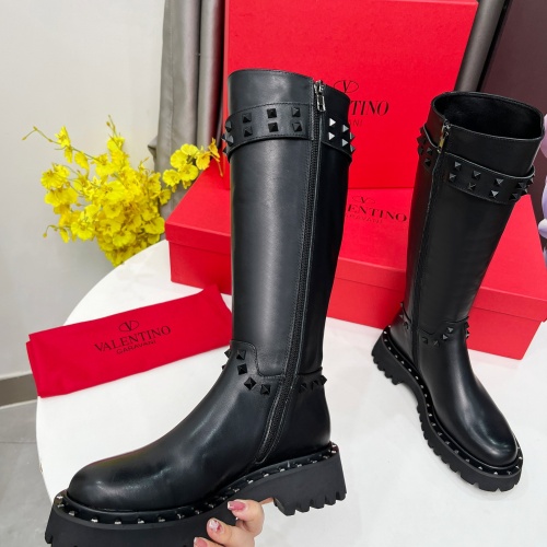 Replica Valentino Boots For Women #1258390 $155.00 USD for Wholesale