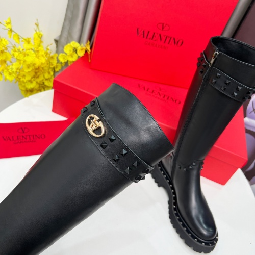 Replica Valentino Boots For Women #1258390 $155.00 USD for Wholesale