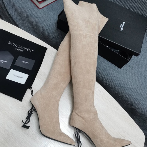 Yves Saint Laurent YSL Boots For Women #1258404 $145.00 USD, Wholesale Replica Yves Saint Laurent YSL Boots