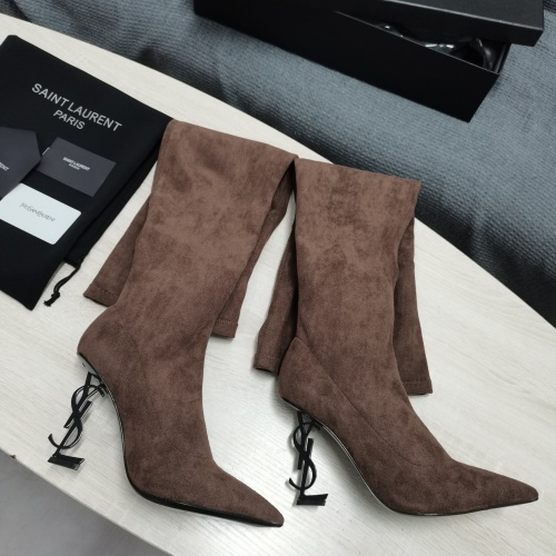 Replica Yves Saint Laurent YSL Boots For Women #1258405 $145.00 USD for Wholesale