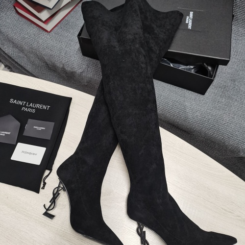 Yves Saint Laurent YSL Boots For Women #1258407 $145.00 USD, Wholesale Replica Yves Saint Laurent YSL Boots