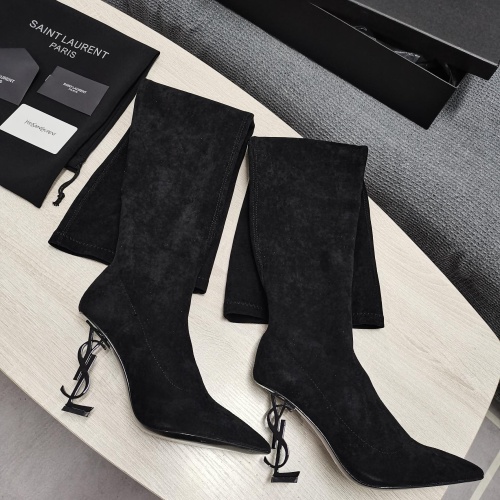 Replica Yves Saint Laurent YSL Boots For Women #1258407 $145.00 USD for Wholesale