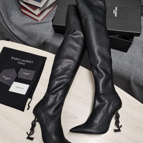 Yves Saint Laurent YSL Boots For Women #1258408 $145.00 USD, Wholesale Replica Yves Saint Laurent YSL Boots