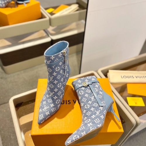 Replica Louis Vuitton Boots For Women #1258413 $150.00 USD for Wholesale