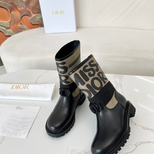 Replica Christian Dior Boots For Women #1258478 $108.00 USD for Wholesale