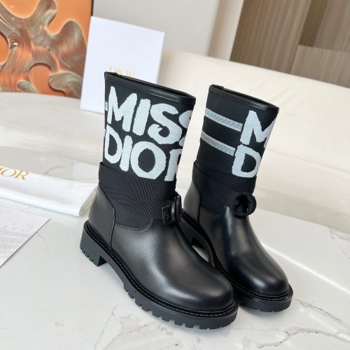 Replica Christian Dior Boots For Women #1258479 $108.00 USD for Wholesale