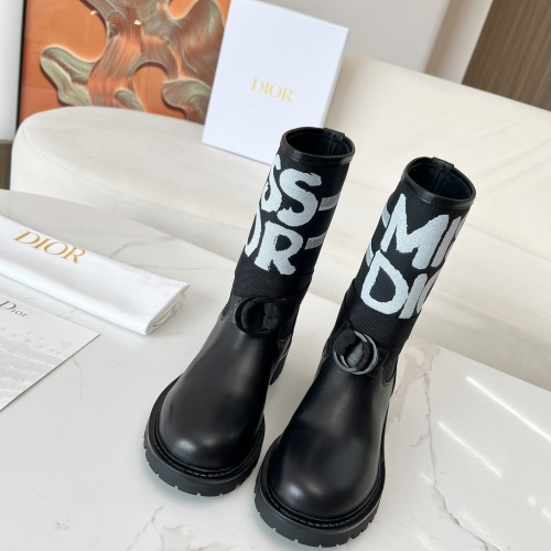 Replica Christian Dior Boots For Women #1258479 $108.00 USD for Wholesale