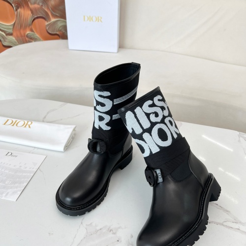 Replica Christian Dior Boots For Women #1258479 $108.00 USD for Wholesale