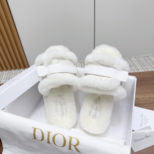 Replica Christian Dior Slippers For Women #1258484 $96.00 USD for Wholesale