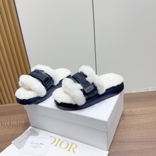 Replica Christian Dior Slippers For Women #1258485 $96.00 USD for Wholesale