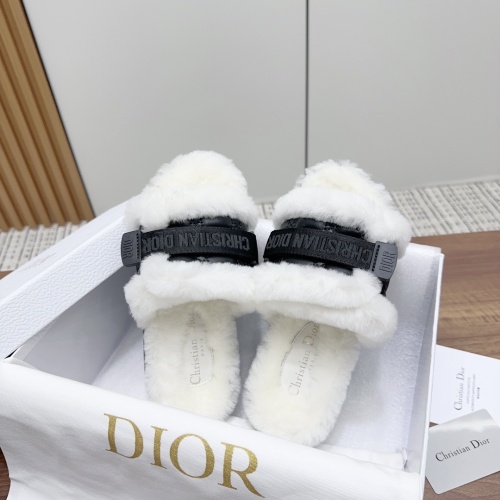 Replica Christian Dior Slippers For Women #1258486 $96.00 USD for Wholesale