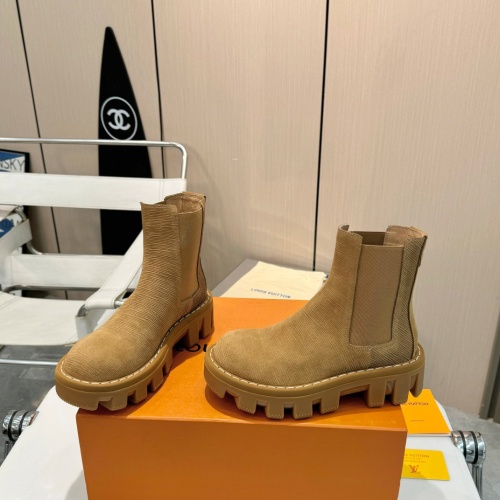 Replica Louis Vuitton Boots For Women #1258497 $150.00 USD for Wholesale