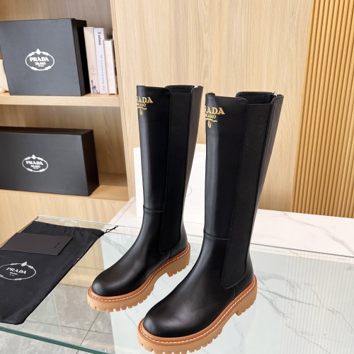 Replica Prada Boots For Women #1258583 $140.00 USD for Wholesale