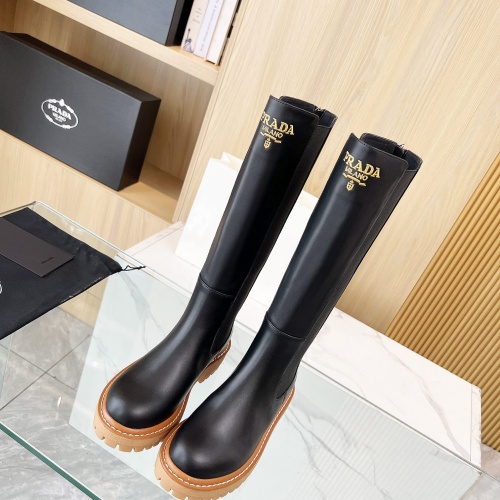 Replica Prada Boots For Women #1258583 $140.00 USD for Wholesale