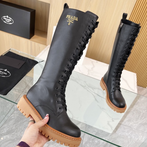 Replica Prada Boots For Women #1258584 $140.00 USD for Wholesale