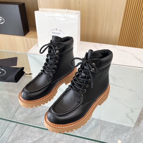 Prada Boots For Women #1258585 $115.00 USD, Wholesale Replica Prada Boots